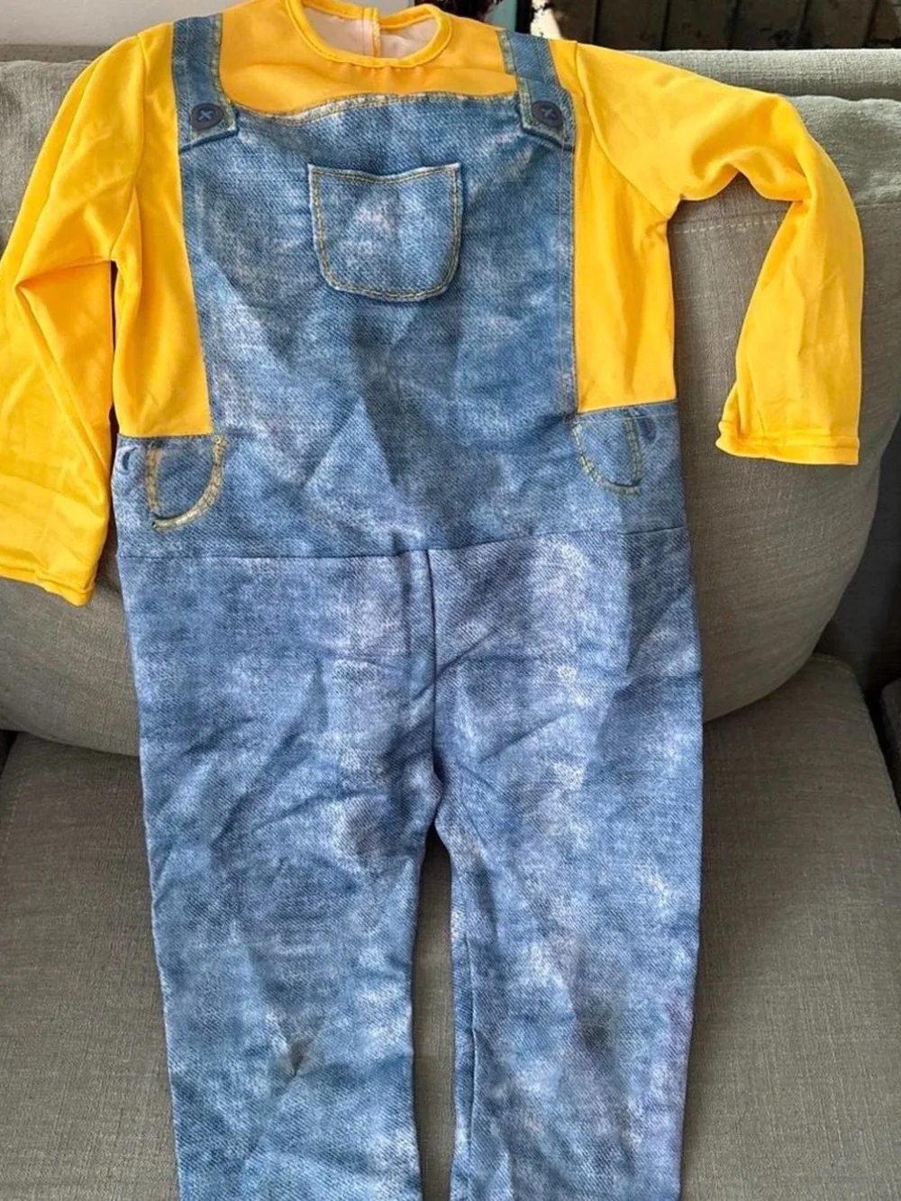 Minion Bob Kids Costume - Yellow & Blue